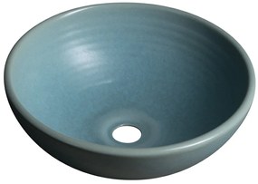 Sapho Sapho, ATTILA keramické umývadlo, priemer 43cm, tyrkysová, DK018