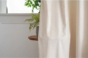 Zatemňovací záves DUNES VELVET 140x250 cm, krémová Zavesenie: Kovové krúžky