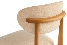 Sada jedálenských stoličiek Lionte Beige and DarkOak, 2 ks