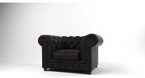 Čierne zamatové kreslo Cambridge - Ropez