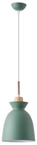 Luster na lanku 1xE27/15W/230V zelená pr. 19,5 cm