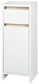 LIVARNO home Kúpeľňová skrinka Oslo s dvierkami a zásuvkou, biela  (100351815)