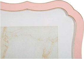 Svetloružový kovový/sklenený stojací rámček 17x22 cm Margot – Mauro Ferretti