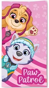 Plážová osuška Paw Patrol - motív Skye a Everest - 100% bavlna - 70 x 140 cm