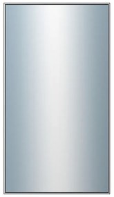 DANTIK - Zrkadlo v rámu, rozmer s rámom 50x90 cm z lišty Hliník šedá (7002006)