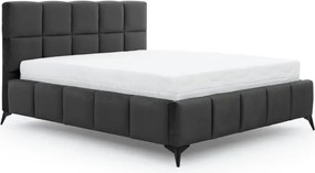 Moderná čalúnená posteľ MALO 200x180, vínová (matt velvet 68)