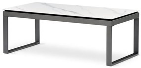 Autronic BONTEC Konferenčný stolík 121x61cm, spekaná keramika, mramor, AHG-284 WT Farba: Biela