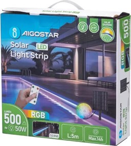 Aigostar - LED RGB Stmievateľný solárny pásik LED/5W/3,2V 5+2m IP65 + DO