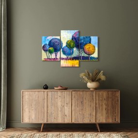 Obraz kopulovitých stromov, olejomaľba (90x60 cm)