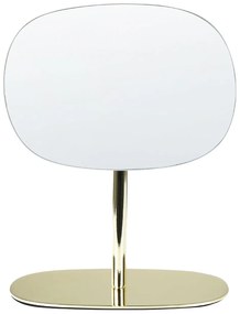Kozmetické zrkadlo 20 x 14 cm zlaté CHARENTE Beliani