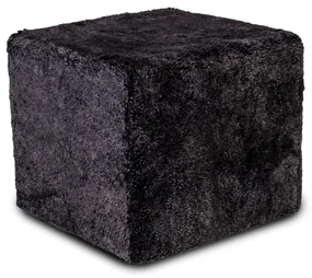 INTERMEDIC SK Mini taburetka Premium – kučeravá vlna, 40x35x40 cm Farba: Grafit