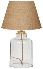 Stolná lampa AYD 1xE27/40W/230V hnedá/číra