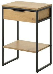 Dizajnový odkladací stolík Valenzuela 40 cm vzor dub