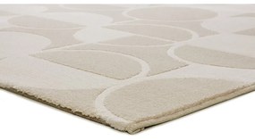Koberec v krémovej a slonovinovej farbe 80x150 cm Flora – Universal