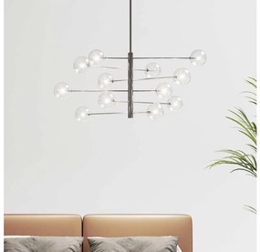 Ideal Lux - LED Luster na tyči EQUINOXE 12xG4/2W/230V pr. 124 cm chróm/číra