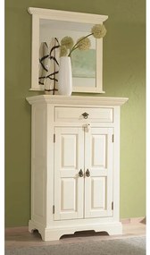 furniture-nabytek.cz - Masívna komoda Catana biela z borovice a MDF, lakovaná – 75×44×115 cm