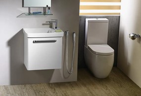 Kerasan, FLO WC kombi misa 36x60cm, spodný/zadný odpad, biela, 311701