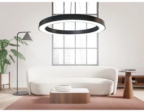 LED Luster na lanku LED/60W/230V 4000K pr. 120 cm čierna