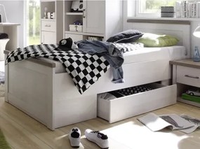 Postel Luca 90x200 cm, bielená pínia%