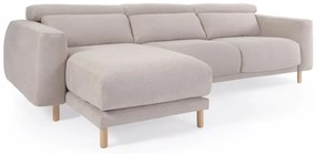 Béžová rohová pohovka (ľavý roh) Singa - Kave Home