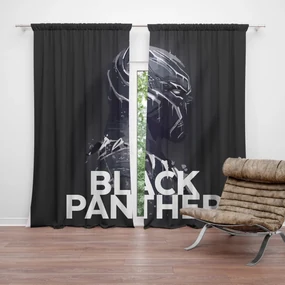 Sablio Záves BLACK PANTHER Scrape: 2ks 140x250cm