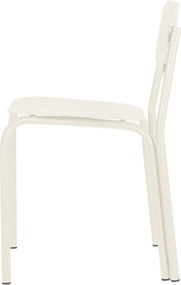 Béžová kovová záhradná stolička Kei – noo.ma