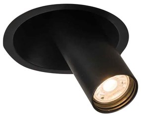 Shilo 7804 - Podhľadové bodové svietidlo YAKUMO 1xGU10//MR11/15W/230V čierna