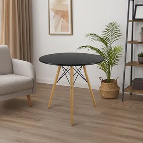 Jedálenský stôl SETTLE čierny FAT1187