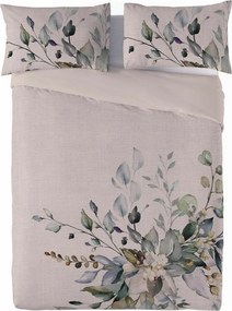 Obliečky zo zmesi bavlny a ľanu Kytica