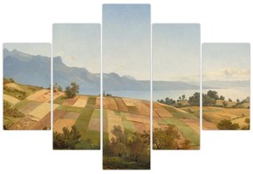 Obraz - Alexandre Calame, Swiss Landscape, reprodukcia (150x105 cm)