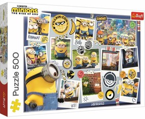 TREFL Mimoni: Bláznivá foto kolekce 500 dielov puzzle