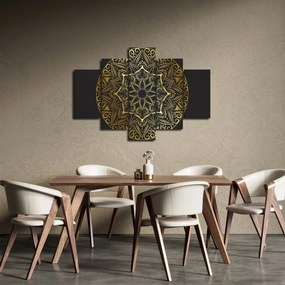 Obraz zlaté abstrakcie (150x105 cm)