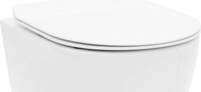 Rea Rea, toaletné sedátko z duroplastu s pomalým zatváraním a jednoduchým odopnutím, biela, REA-C6001