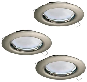 Moderné svietidlo EGLO PENETO nickel set 3ks 94237