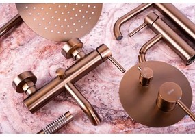 REA-B1112 - Umývadlová batéria LUNGO 16,5 cm kartáčovaná meď