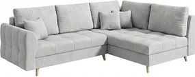 Sivá rohová pohovka (pravý roh) Ariella - Ropez