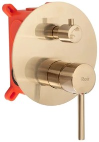 REA-P6609 - Sprchová súprava LUNGO s termostatickou podomietkovou batériou, kartáčované zlato