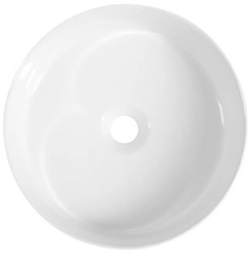 Sapho Sapho, INFINITY ROUND keramické umývadlo na dosku, priemer 36x12 cm, biela, 10NF65036