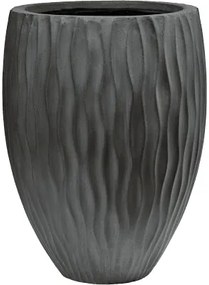 Kvetináč Wave Bond S Charcoal Cement 35x46 cm