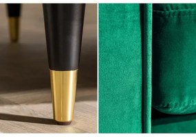 Sedacia súprava 39845 220cm Cozy - Zamat Smaragdovozelená  - Komfort-nábytok