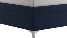 Posteľ Moosa 180x200 cm, námornícka modrá látka