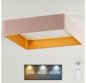 Brilagi - LED Stmievateľné svietidlo VELVET SQUARE LED/24W/230V + DO ružová
