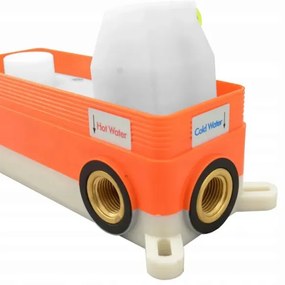 REA-P4110 - Sprchová súprava s podomietkovou batériou LUNGO zlatá