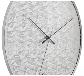 Karlsson 6005SI dizajnové nástenné hodiny strieborná, pr. 40 cm