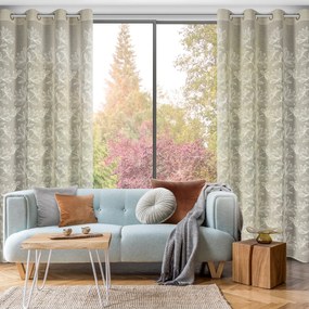 ZÁVES NA KRÚŽKOCH SUZI 140X250 CM KVETY