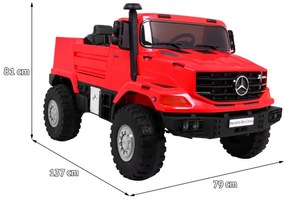 RAMIZ Elektrické auto Mercedes-Benz Zetros BDM0916 - červené