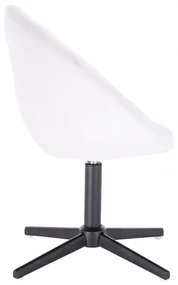 LuxuryForm DESIGN Kreslo VERA na čiernom kríži - biele
