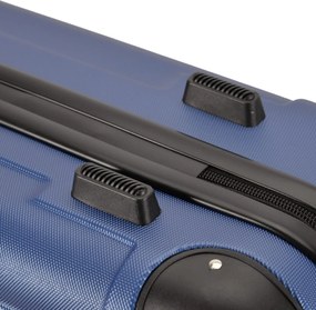 Kabínový kufor na 4 kolieskach 55x39x20cm modrá farba
