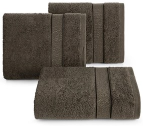 BAVLNENÝ UTERÁK LIANA SADA 6KS 50X90 CM TMAVOHNEDÁ