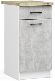 Kuchynská zostava 180 cm Ozara C (betón). Akcia -20%. Vlastná spoľahlivá doprava až k Vám domov. 1128867